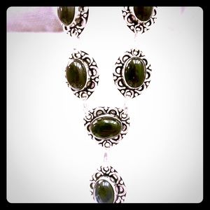 Sterling Silver Onyx Y Necklace 19.5” Long